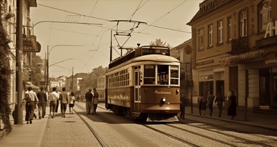 Старые фотографии трамваев