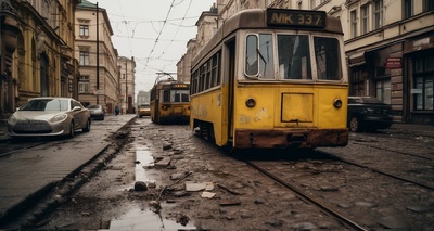 Вариации на тему - последствия урагана. слева интересное авто